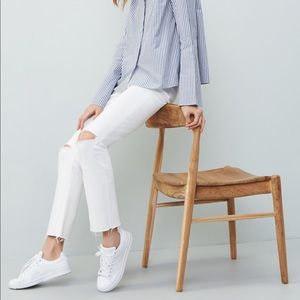 Madewell White Cali-Demi Jeans